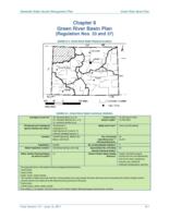 Statewide water quality management plan. Chapter 8 Green River Basin Plan