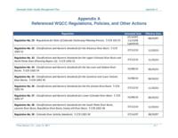 Statewide water quality management plan. Appendix A - Referenced WQCC Regulations, Policies and Other Actions