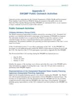 Statewide water quality management plan. Appendix D - SWQMP Public Outreach Activities