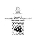 Child care center manual 2014. Appendix C: The Claiming Process