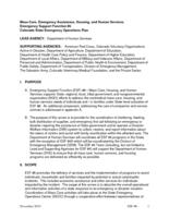 State of Colorado emergency operations plan. Emergency Support Function 6, Mass Care, Emergency Assistance, Housing and Human Services