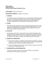 State of Colorado emergency operations plan. Cyber Incident