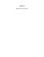 Colorado Oil and Gas Conservation Commission cost benefit and regulatory analysis. Appendix 2, Stakeholder Questionnaire