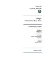 Merger implementation plan