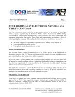 Your rights as an electric or natural gas utility customer