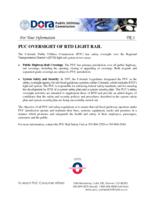 PUC oversight of RTD light rail