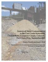 Sources of metal contamination in the Coal Creek watershed, Crested Butte, Gunnison County, Colorado. Part I. Low flow, September 2005