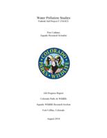 Water pollution studies. 2014