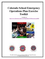 Colorado school emergency operations plan exercise toolkit. Cover