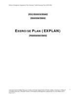 Colorado school emergency operations plan exercise toolkit. Exercise plan
