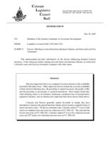 Factors affecting location decisions, business climates, and state and local tax treatments