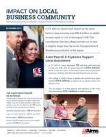 The Economic impact of Aims Community College : Impact on Local Business Community