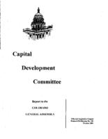 Capital Development Committee : report to the Colorado General Assembly