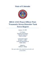 HB14-1343 Peace Officer Post-traumatic Stress Disorder Task Force report