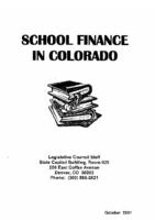 School finance in Colorado