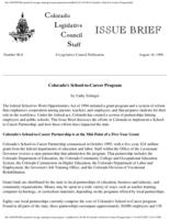 Colorado's School-to-Career Program