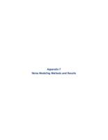 US 50 west, PEL study : Swallows Rd. to Baltimore Ave. Appendix F, Noise Modeling Methods and Results