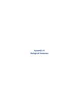 US 50 west, PEL study : Swallows Rd. to Baltimore Ave. Appendix H, Biological Resources