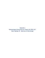 US 50 west, PEL study : Swallows Rd. to Baltimore Ave. Appendix J, Paleontological Assessment