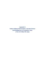 US 50 west, PEL study : Swallows Rd. to Baltimore Ave. Appendix N, Completion Letter