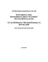 US 550 south connection to US 160