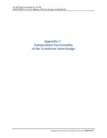 US 550 south connection to US 160. Appendix C, Independent Functionality of the Grandview Interchange