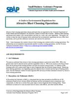 A guide to environmental regulations for abrasive blast cleaning operations