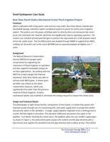 Small hydropower case study. Bear River Ranch hydro-mechanical center pivot irrigation project