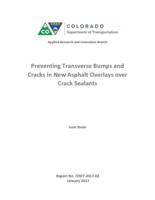 Preventing transverse bumps and cracks in new asphalt overlays over crack sealants