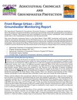 Front Range urban 2010 groundwater monitoring report