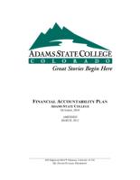 Financial accountability plan, Adams State College