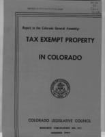 Tax exempt property in Colorado