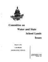 Recommendations for 1994 : report to the Colorado General Assembly