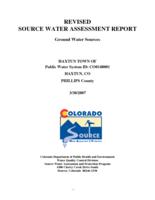 Source water assessment report: ground water sources. Phillips County