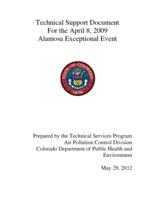 Technical support document for the April 8, 2009 Alamosa exceptional event