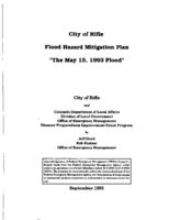 City of Rifle flood hazard mitigation plan : "the May 15, 1993 flood"