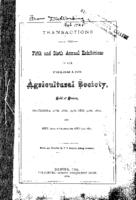 Transactions of the fifth and sixth annual exhibitions of the Colorado Agricultural Society : held at Denver, September 27th, 28th, 29th, and 30th, 1870, and Sept. 19th, 20th, 21st, 22d, and 23d, 1871