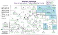 Colorado agriculture value of agricultural products sold by county : data from 2012 census of agriculture, USDA