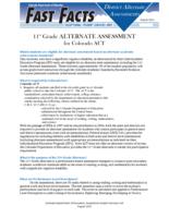 11th grade alternate assessment for Colorado ACT