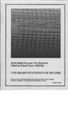 Colorado statistics of income : individual income tax returns filed in fiscal year 1985/86