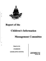 Report of the Children's Information Management Committee