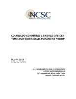 Colorado community parole officer time and workload assessment study