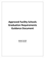 Approved facility schools graduation requirements guidance document