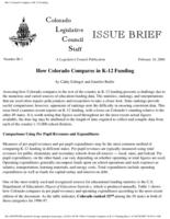 How Colorado compares in K-12 funding