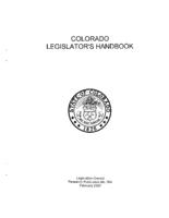 Colorado legislator's handbook