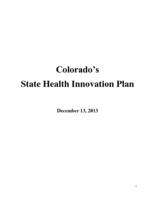 Colorado's state health innovation plan: Final report