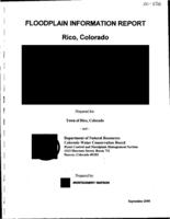 Floodplain information report, Rico Colorado