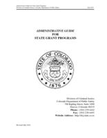 Administrative guide for state grant programs