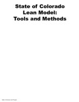 State of Colorado Lean model : tools and methods