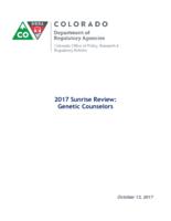 2017 sunrise review, genetic counselors